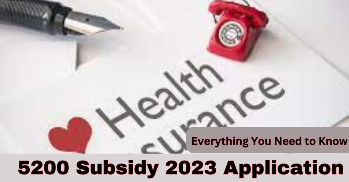 Government Subsidy 2023|5200 Health Subsidy 2023 to 2033